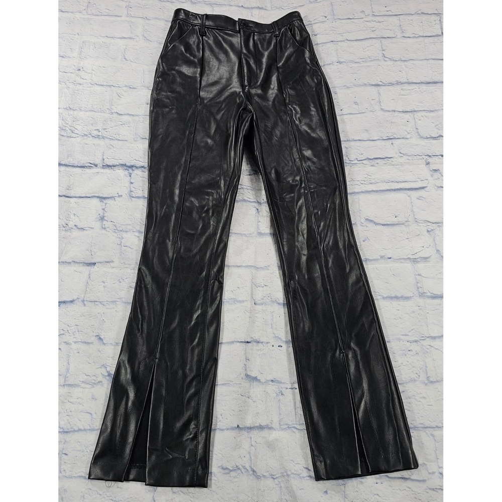 Abercrombie Fitch Faux Leather Pants Womens 2 Black The Skinny Ultra High Rise